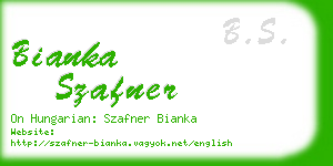 bianka szafner business card